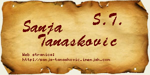 Sanja Tanasković vizit kartica